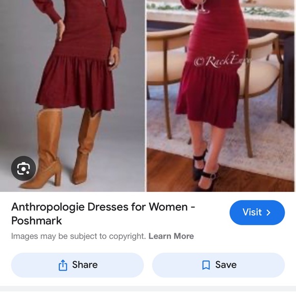 Burgundy sweater dress from Anthropologie ♥️ - Picture 4 of 4